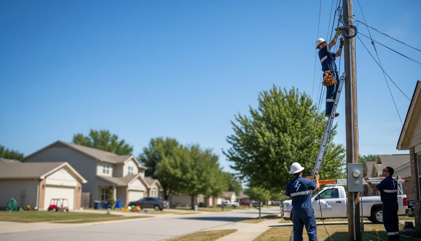 Residential electrician providing installation services in Warsaw, OH